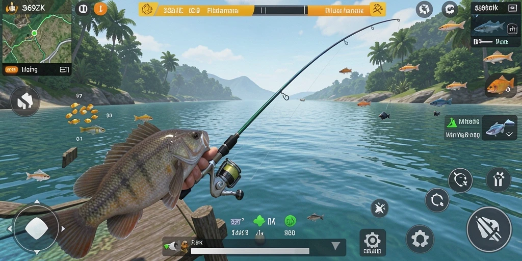Screenshot tampilan gameplay memancing di 369ZK yang menarik.