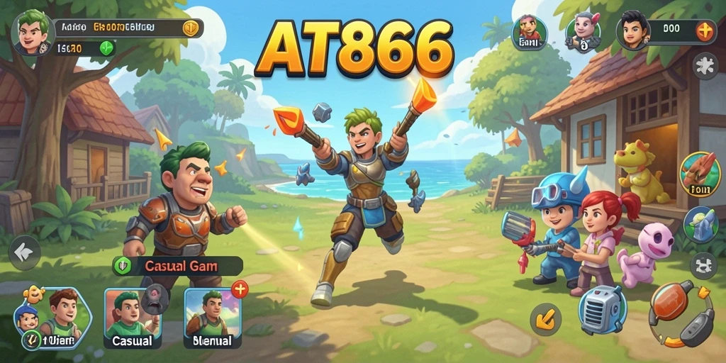 Screenshot AT866 menampilkan gameplay yang menyenangkan dan interaktif.