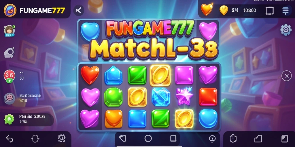 Screenshot gameplay FUNGame777 dengan keseruan mencocokkan objek.