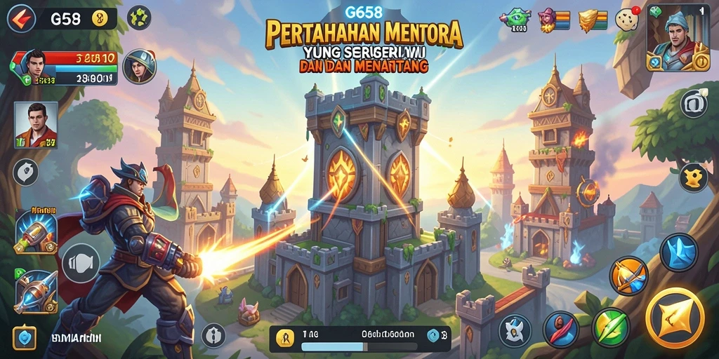 Tampilan gameplay G668 yang mendebarkan dalam aksi Tower Defense.
