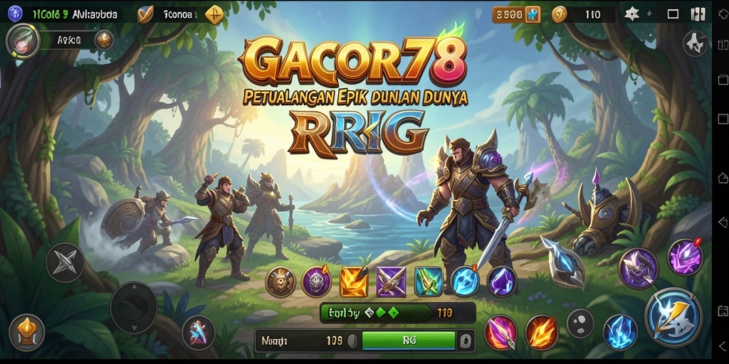 Screenshot GACOR78 menampilkan aksi seru dalam pertempuran RPG.