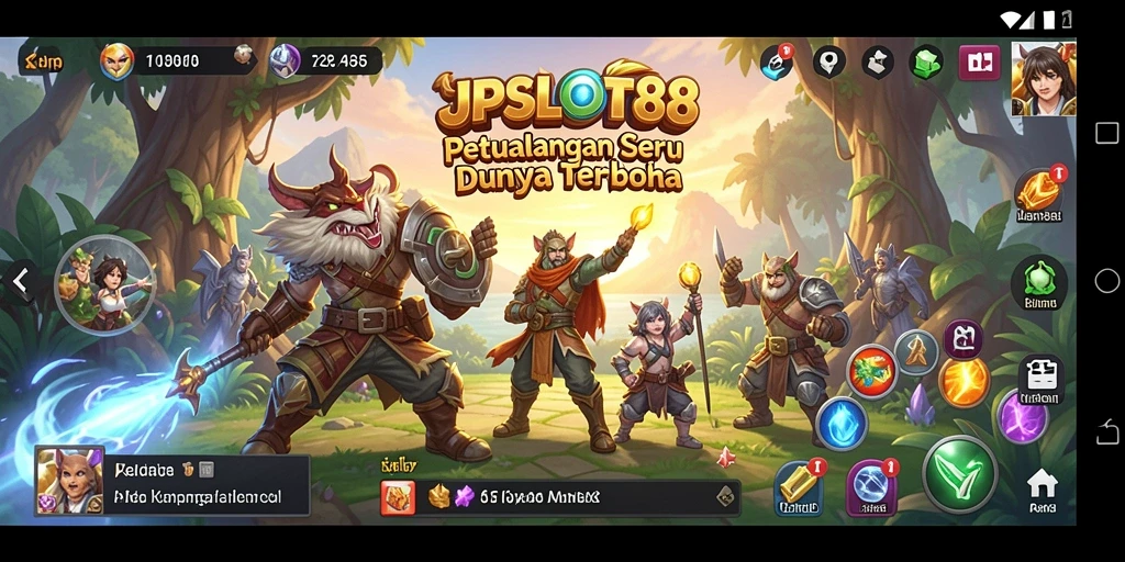 Screenshot gameplay JPSLOT88 memperlihatkan petualangan seru di dunia terbuka.