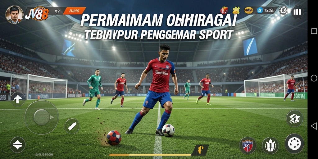 Screenshot gameplay JV88 yang menampilkan keseruan pertandingan.
