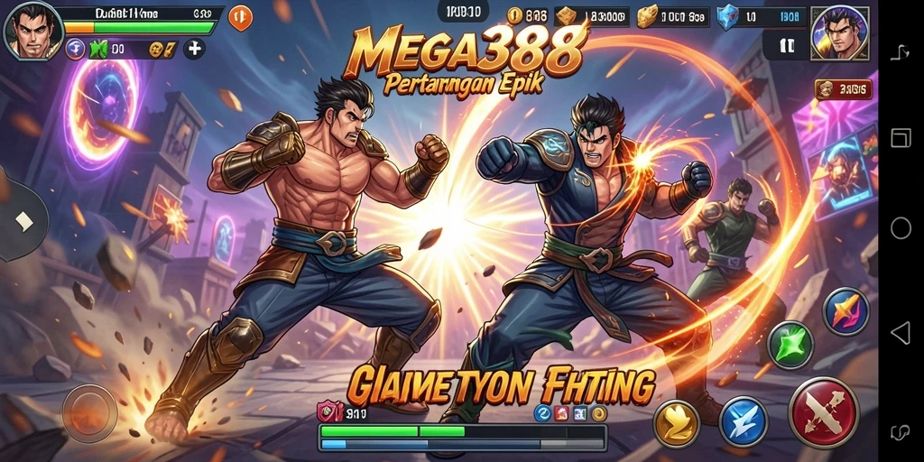 Tampilan aksi pertarungan seru di MEGA388 yang mendebarkan.