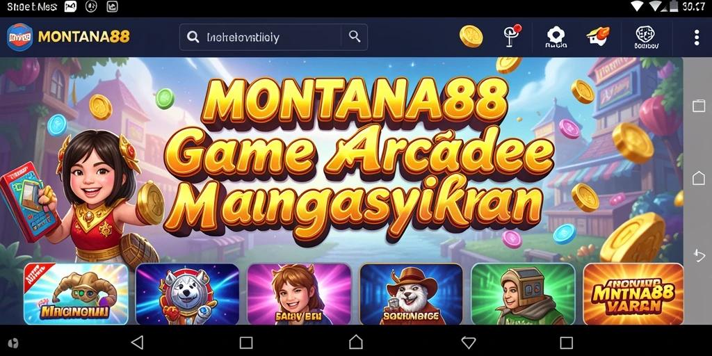 Tangkapan layar MONTANA88 menunjukkan aksi gameplay arcade yang mendebarkan.