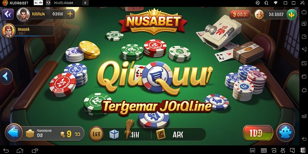 Screenshot gameplay NUSABET dengan suasana QiuQiu yang mendebarkan.