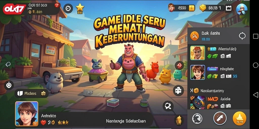 Tangkapan layar menunjukkan gameplay menarik dari OLX17 yang penuh strategi.