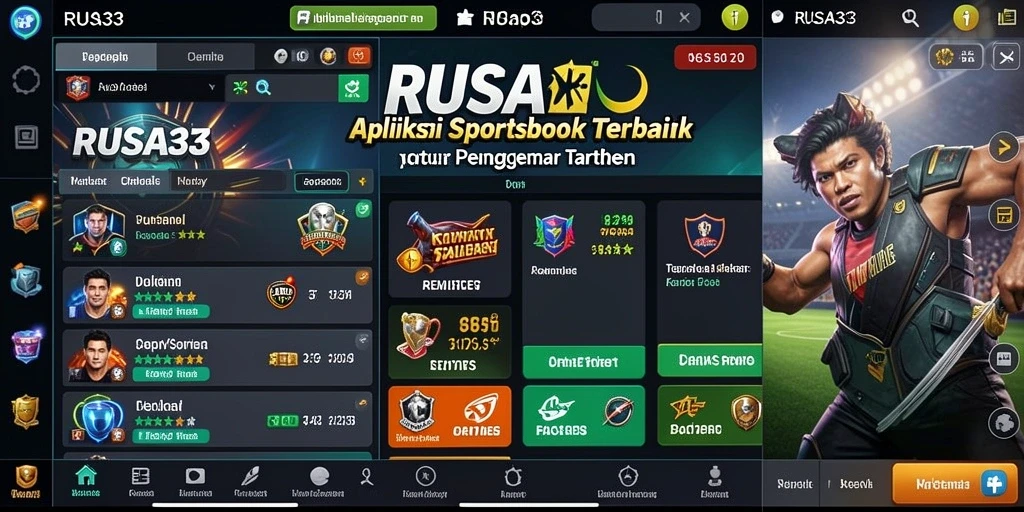 Tampilan utama RUSA33 saat bertaruh pada pertandingan olahraga.