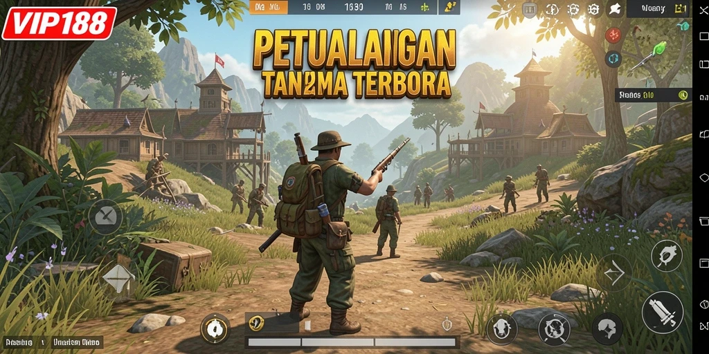 Tampilan gameplay Open World yang menakjubkan di VIP188.