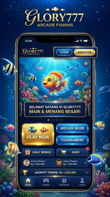 Tampilan aplikasi glory777 yang sederhana dan menarik.